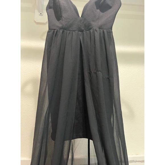 Olia Black‎ Dress with Sheer Overlay Fitted Bust Size Small - Picture 2 of 4